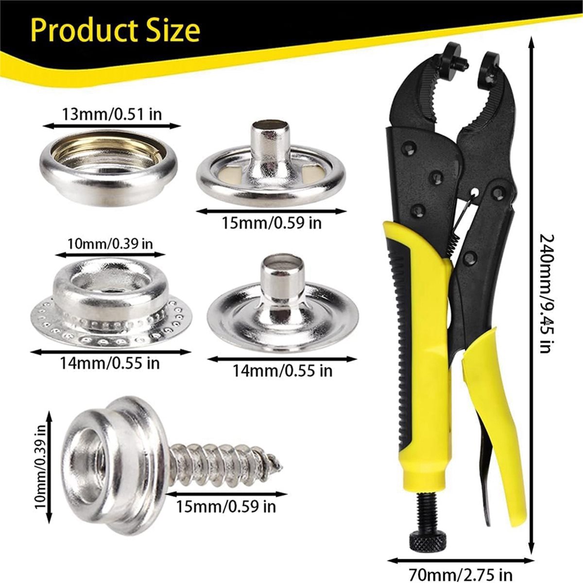 Snap Plier Setter - 【AT48】 NOUVEAU Kit d'outils de pose