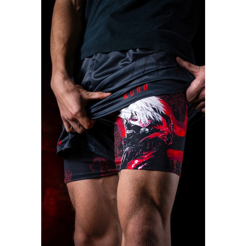 Short de compression 2-en-1 An - Cosplay Flame Prop avis et prix